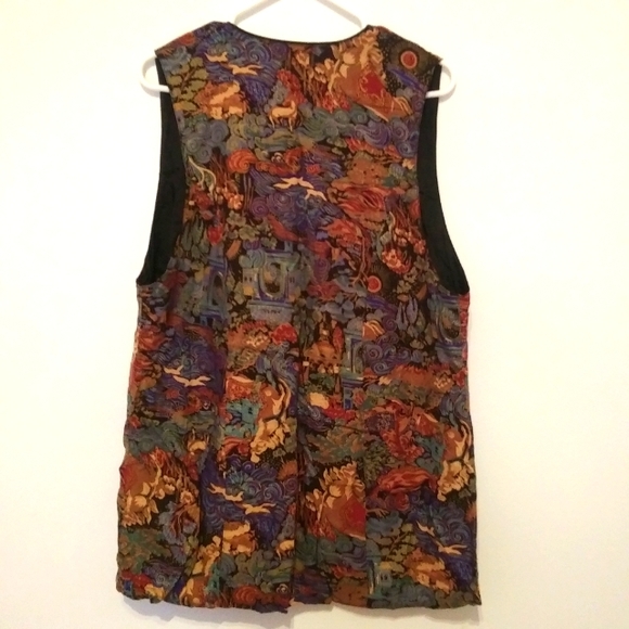 Vintage long vest size L - Picture 4 of 6